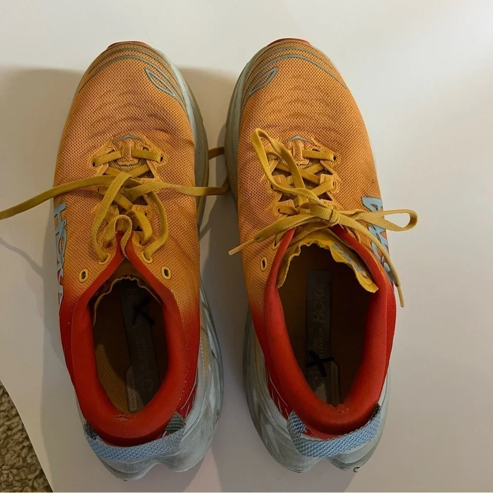 Hoka bondi X fiesta amber yellow